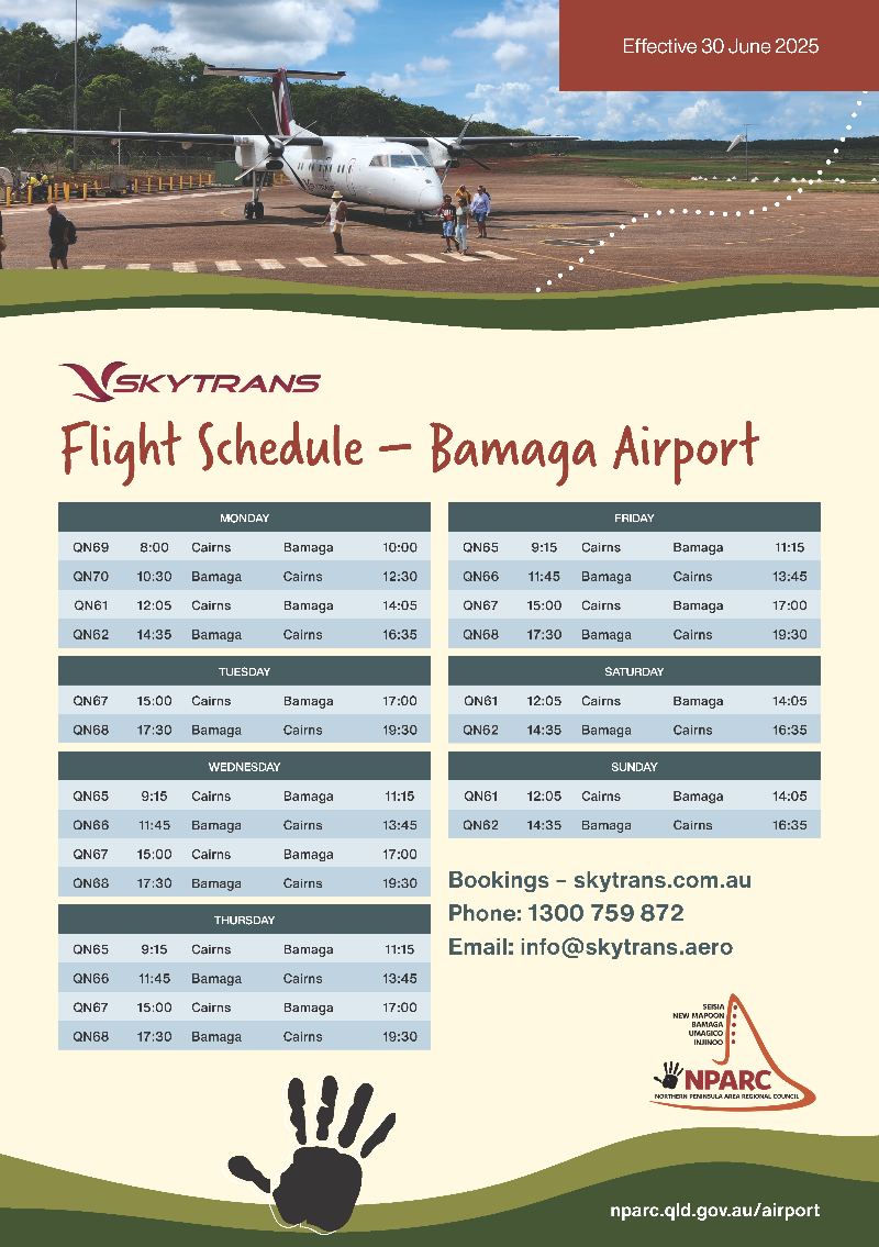 Skytrans Flight Schedule