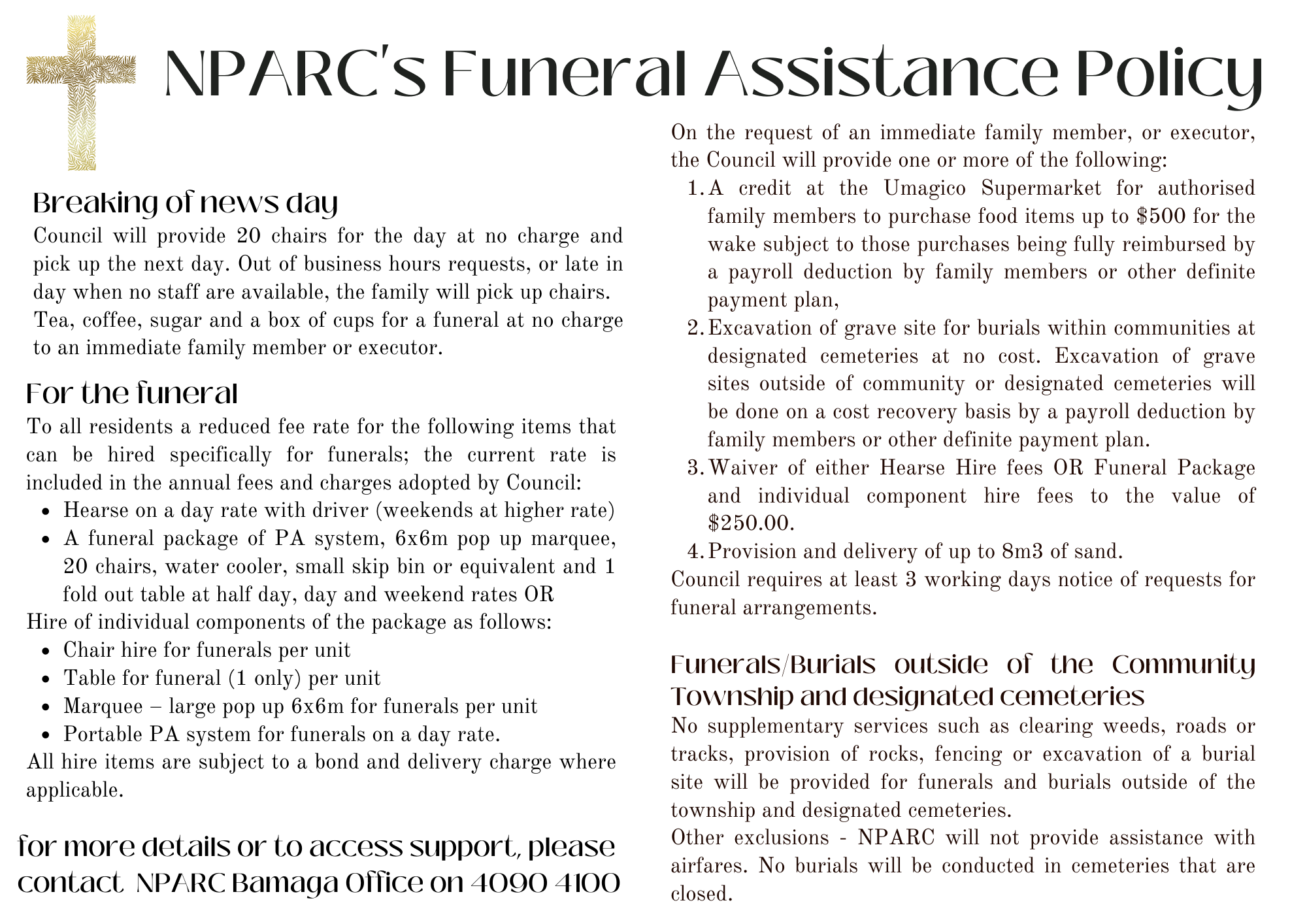 Funeral Assistance